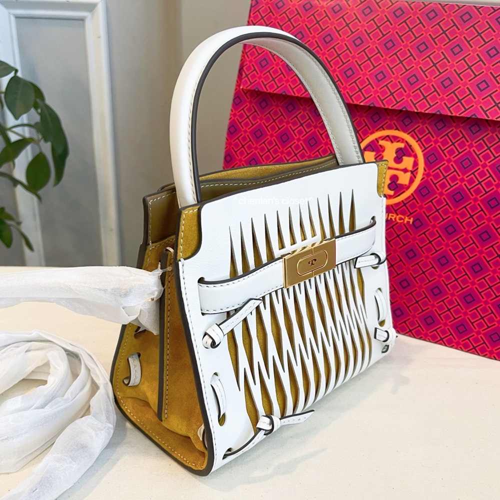 🔥NeW! Tory Burch Lee Radziwill Petite Double Bag Cutout - Picture 7 of 14